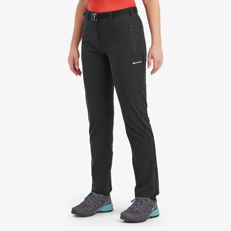 Montane Womens Terra Stretch Trousers - Short Leg - Black-2